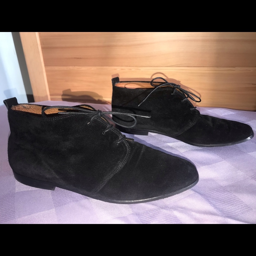 Ann Taylor Black Suede Boots